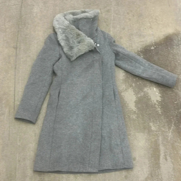 Wool blend club monaco pea coat - Picture 2 of 7